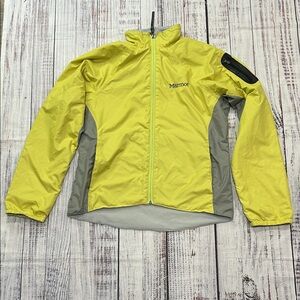 Marmot Yellow and Gray Windbreaker Jacket